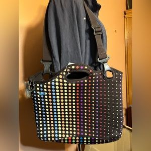 Built Soft Laptop Case. Chocolate brown with polka dots. New with tag.